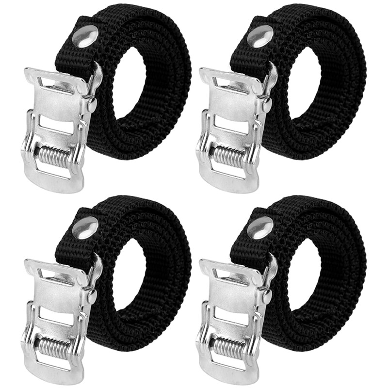 Mountain Biking For Fitness - 1/2pair Bikes Pedal Toe Straps Universal