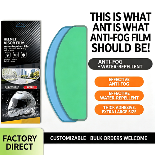 Mountain Biking Full Face Helmet - Motorcycle Helmet Rainproof Anti-fog Film Durable