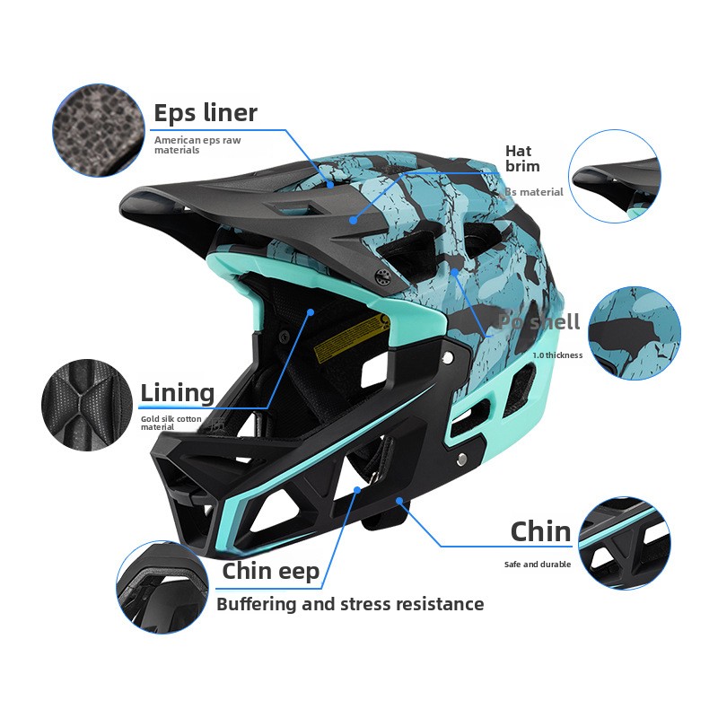 Hot Selling Mountain Bike Off- - đánh giá và giá Mountain Biking Full Face Helmet