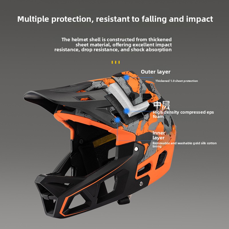 Hot Selling Mountain Bike Off- - đánh giá và giá Mountain Biking Full Face Helmet