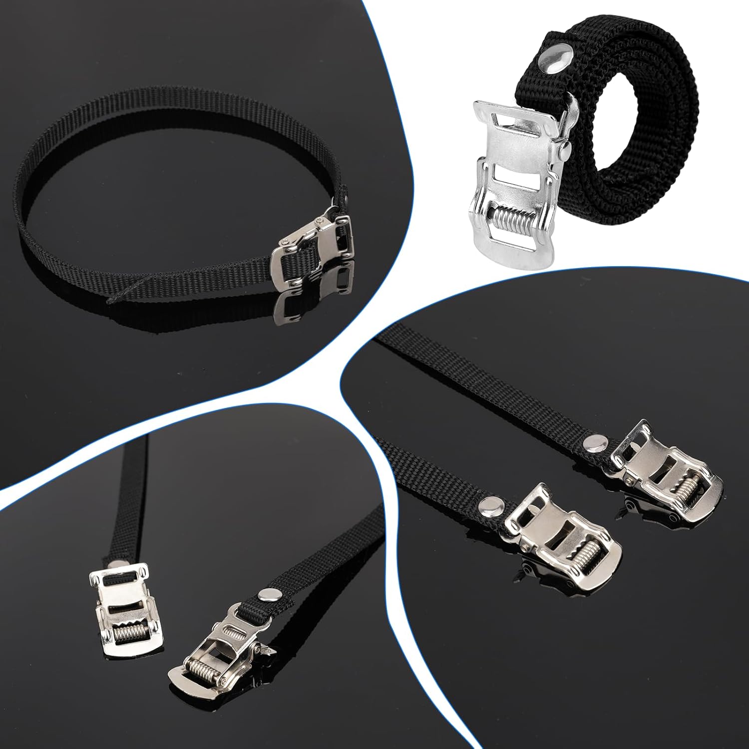 1/2pair Bikes Pedal Toe Straps - đánh giá và giá Mountain Biking For Fitness