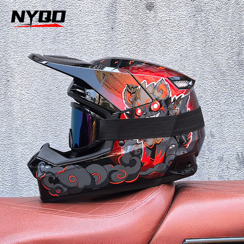 Orz Off-Road Three-Piece Helme - đánh giá và giá Mountain Biking Full Face Helmet