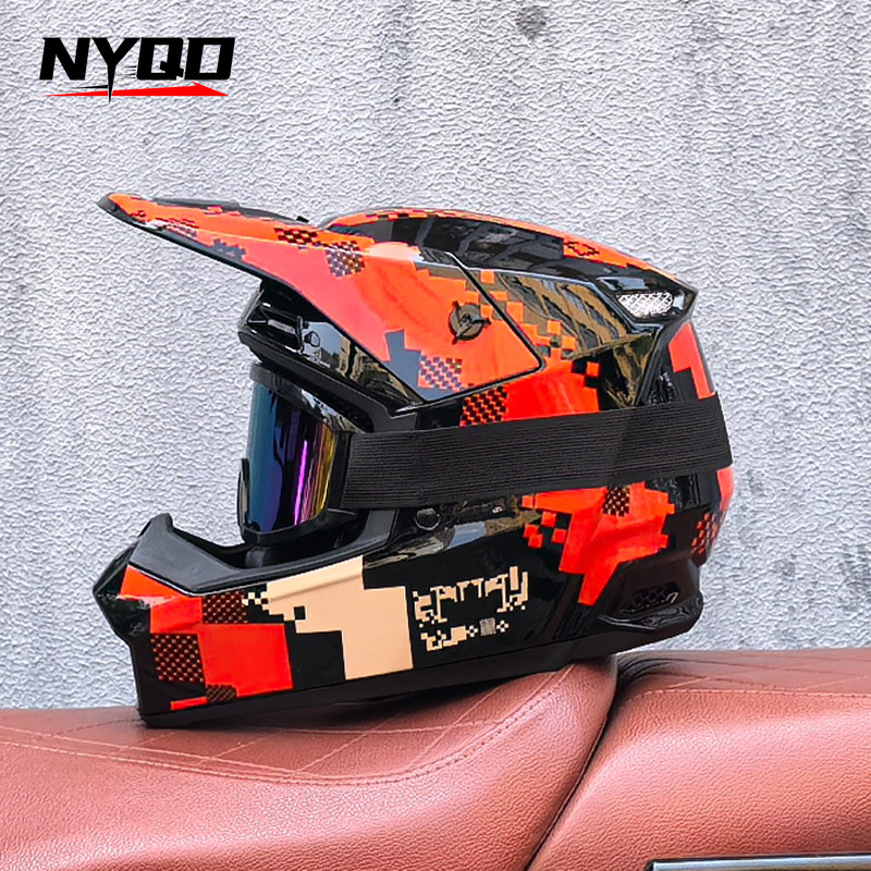 Orz Off-Road Three-Piece Helme - đánh giá và giá Mountain Biking Full Face Helmet